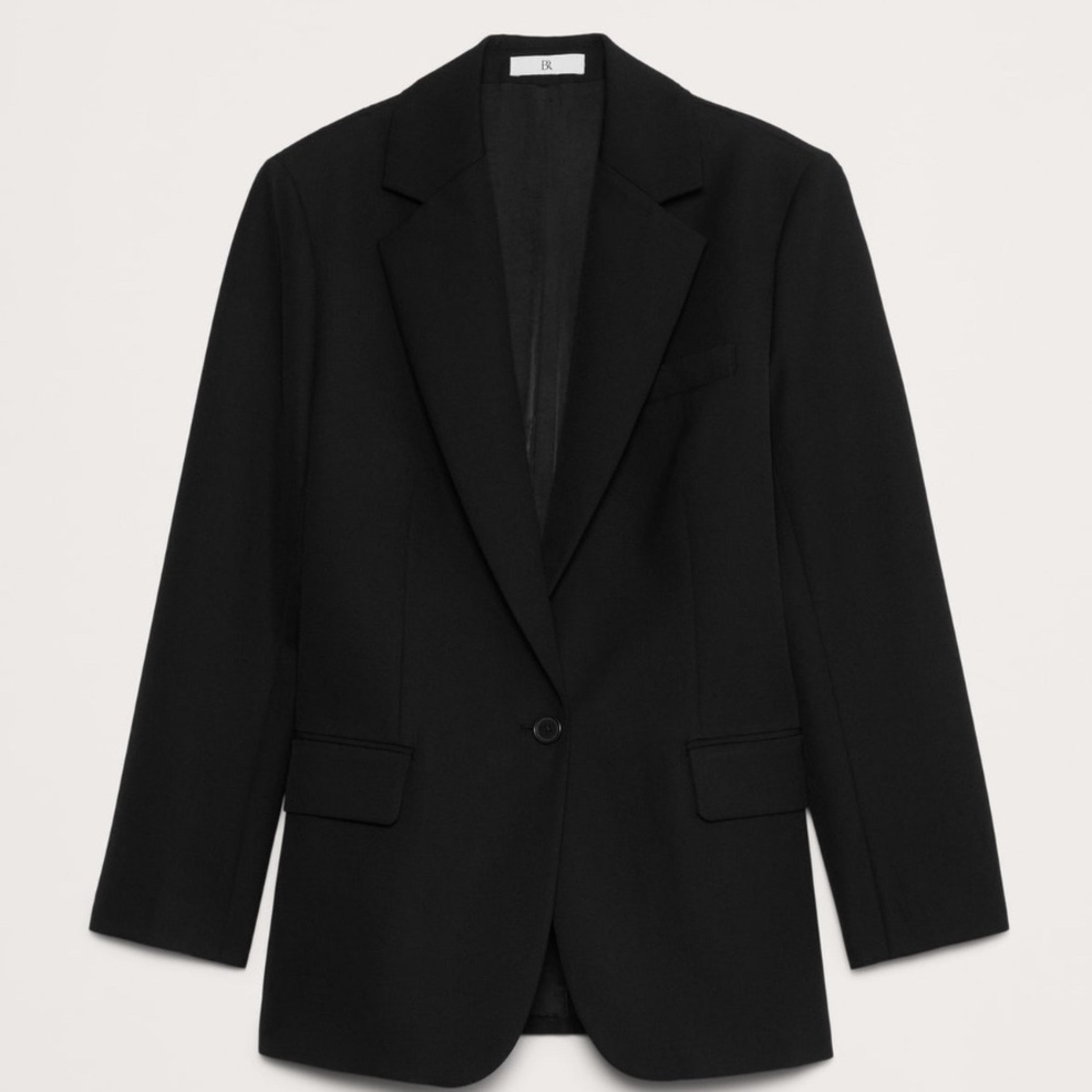 NEW! Banana Republic Black Boyfriend Wool Blazer - Multiple🛞 - Picture 4 of 12